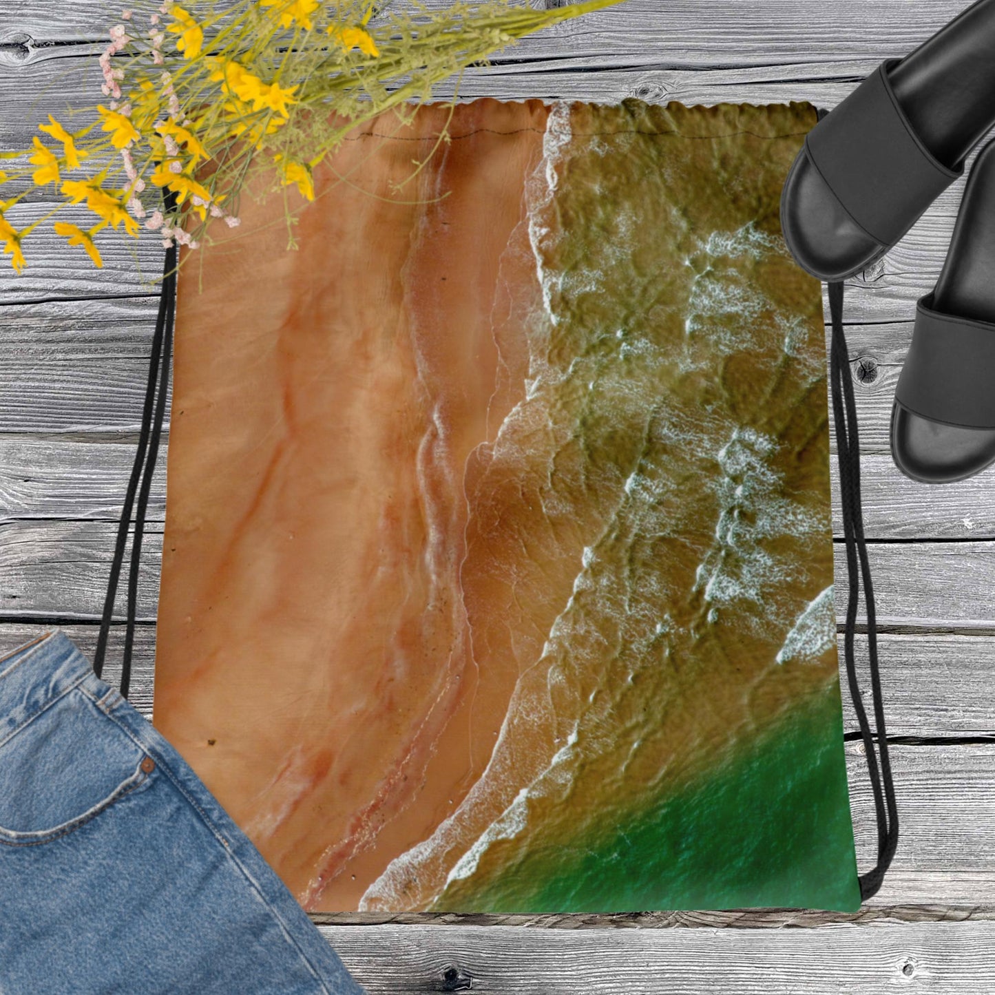 Island Mosaic Drawstring bag