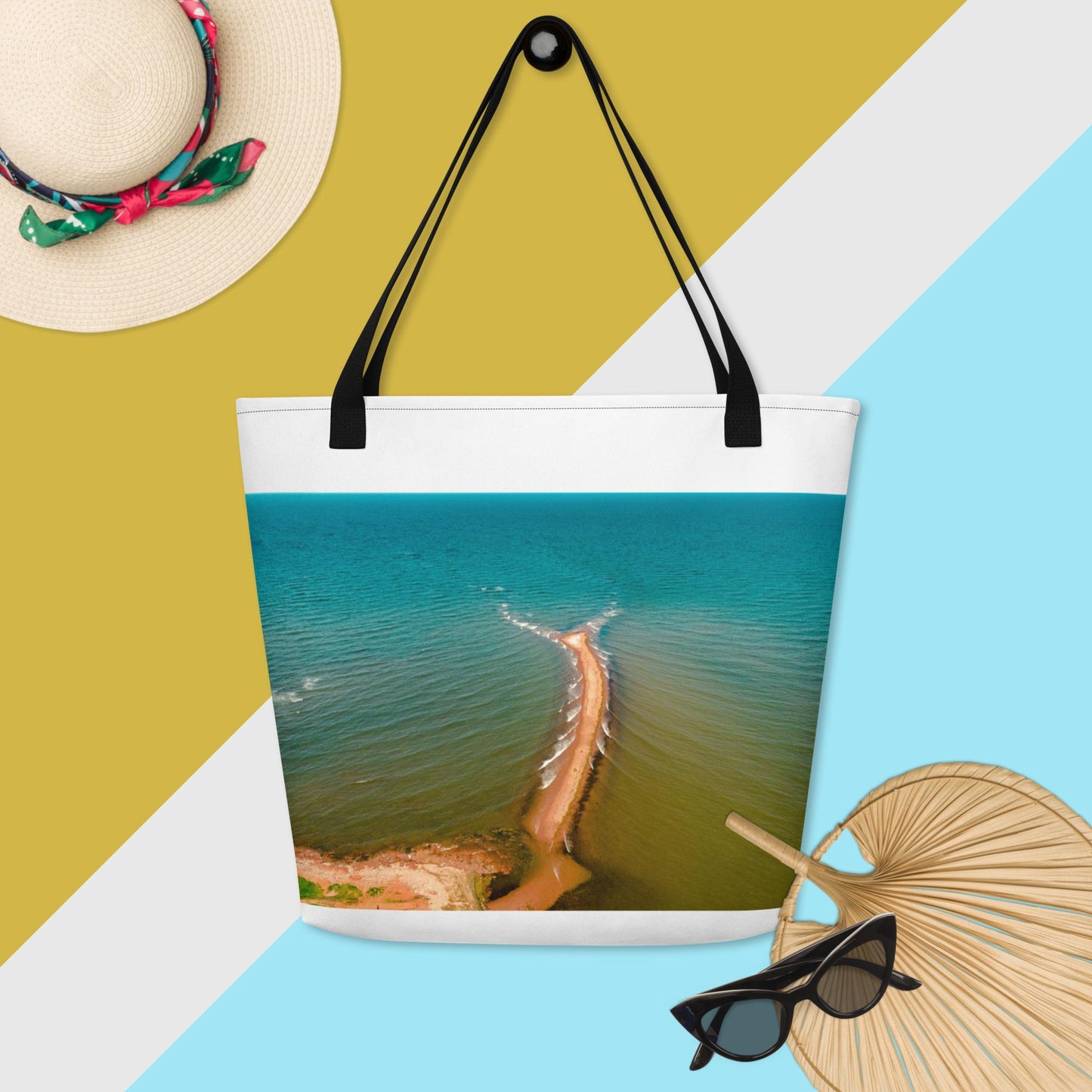 Colliding Tides Tote Bag