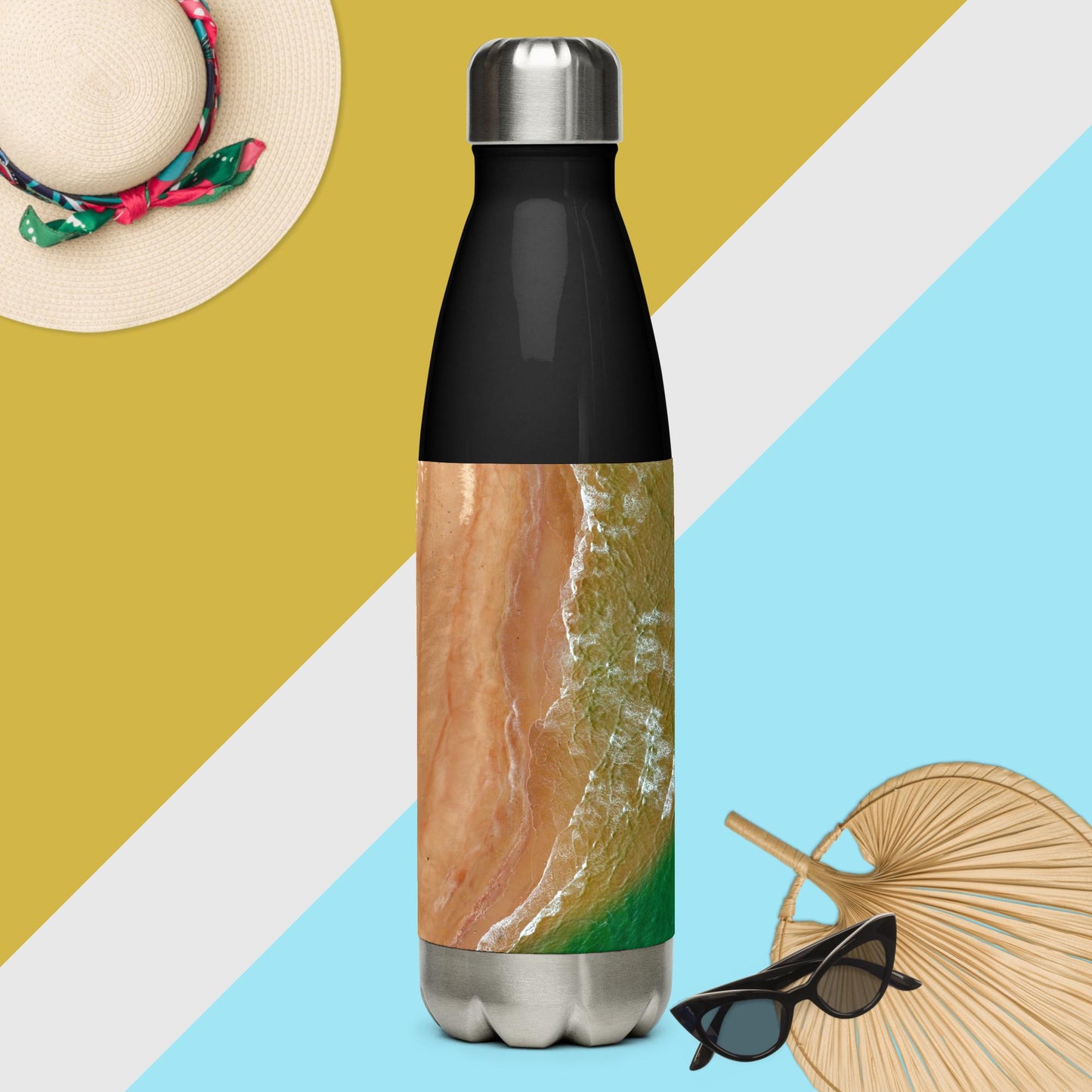 Island Mosaic Stainless steel water bottle