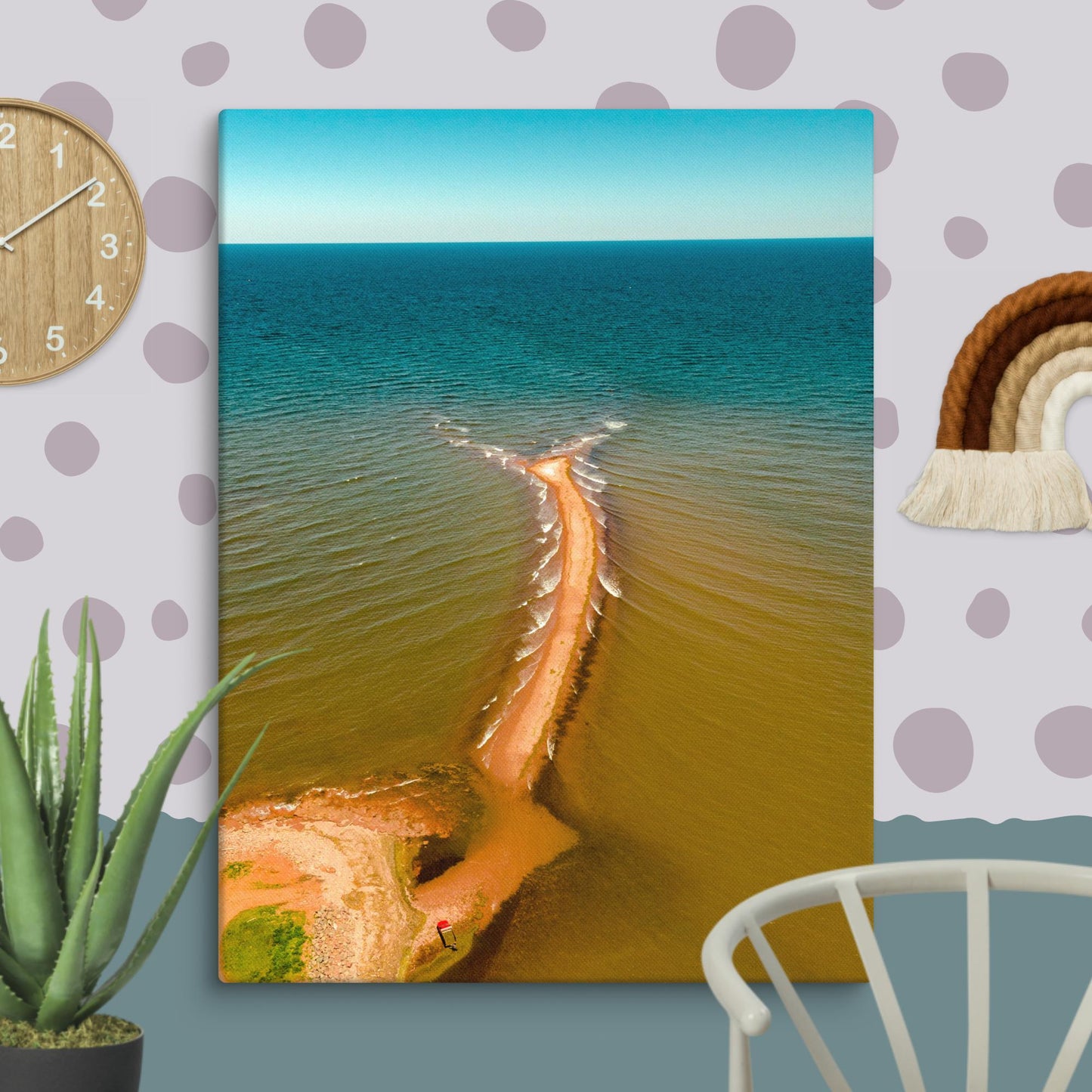 Colliding Tides Canvas