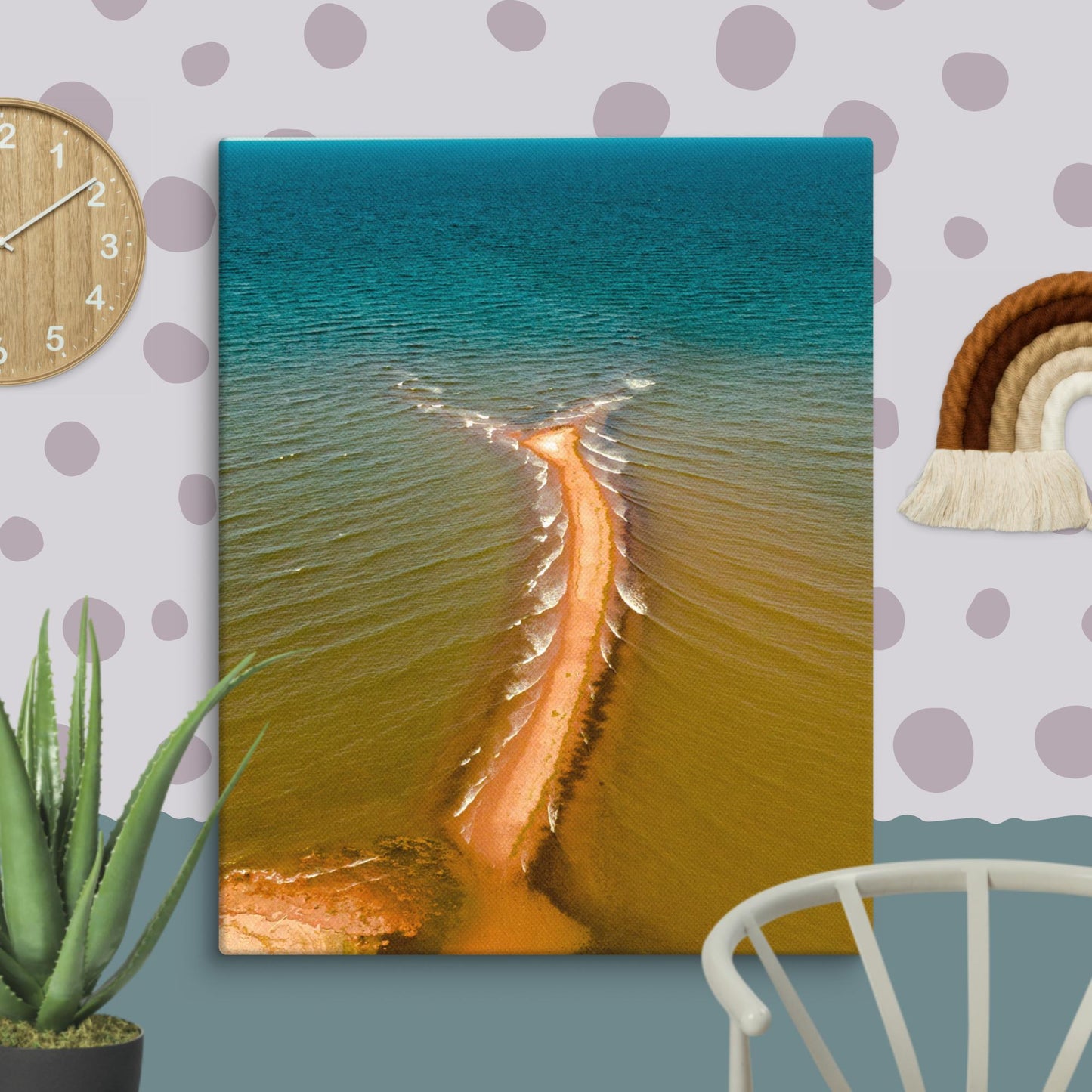 Colliding Tides Canvas